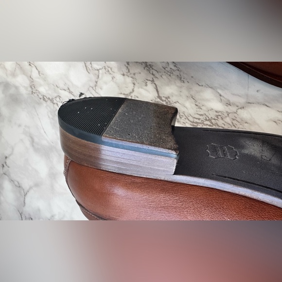 JOHNNIE-O CLUBHOUSE COGNAC PENNY LOAFER SIZE 13 - Picture 8 of 16